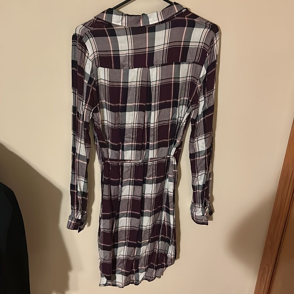 Just Fab Red Plaid Dress - Picture 4 of 6